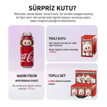 POP MART LABUBU THE MONSTERS COCA-COLA SERİSİ 6’LI SÜRPRİZ KUTU